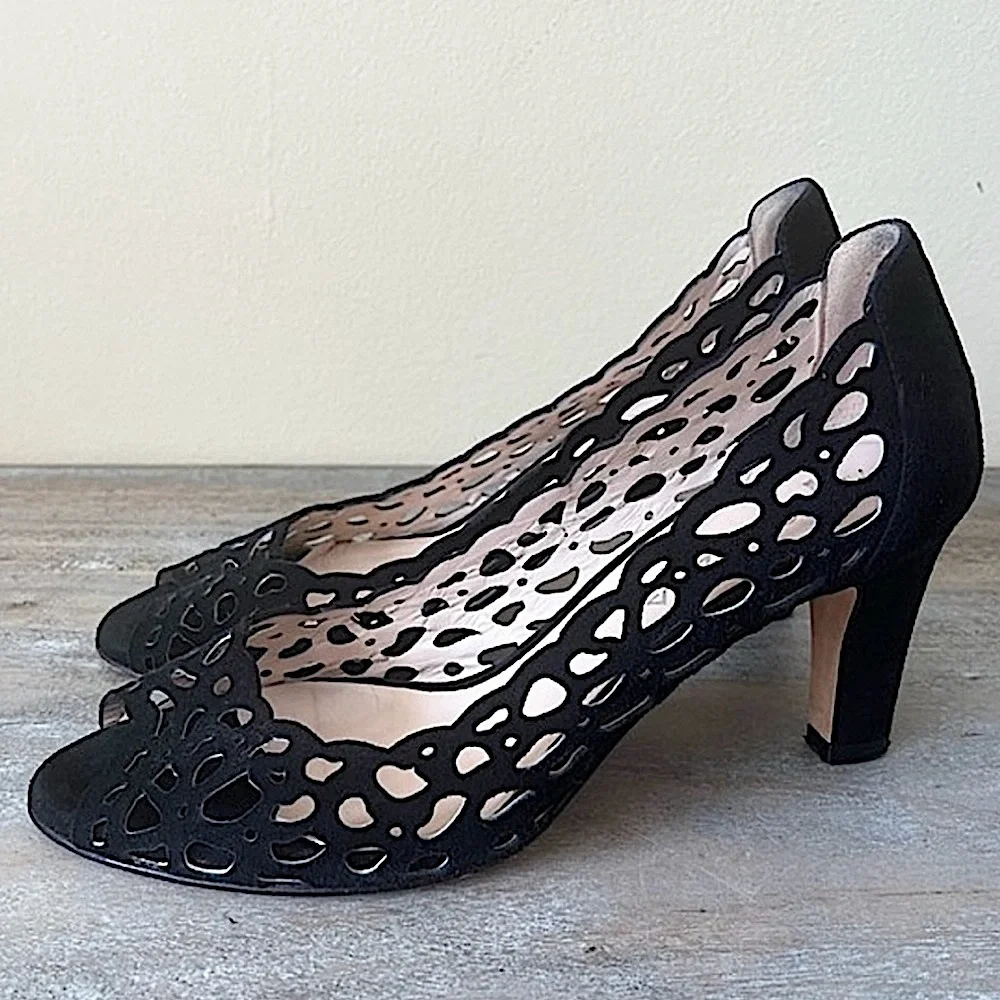 Aquatalia black suede