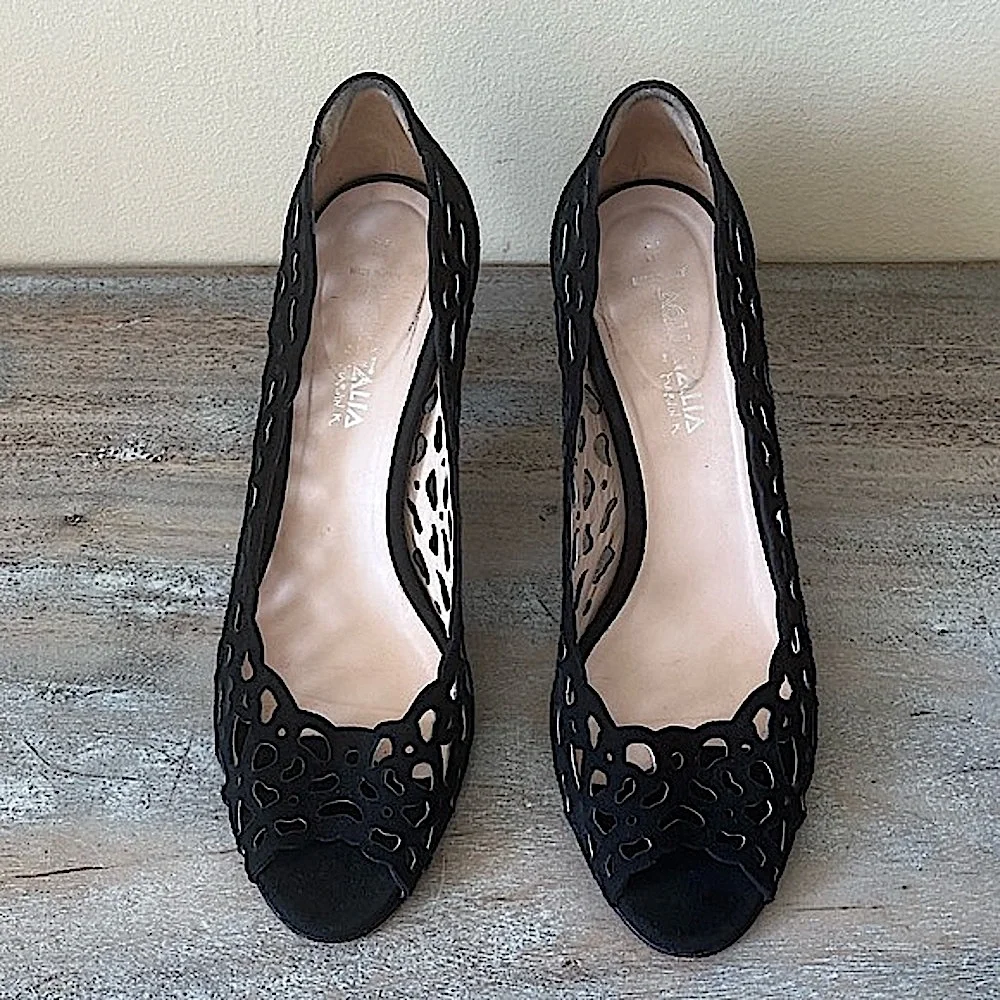 Aquatalia black suede