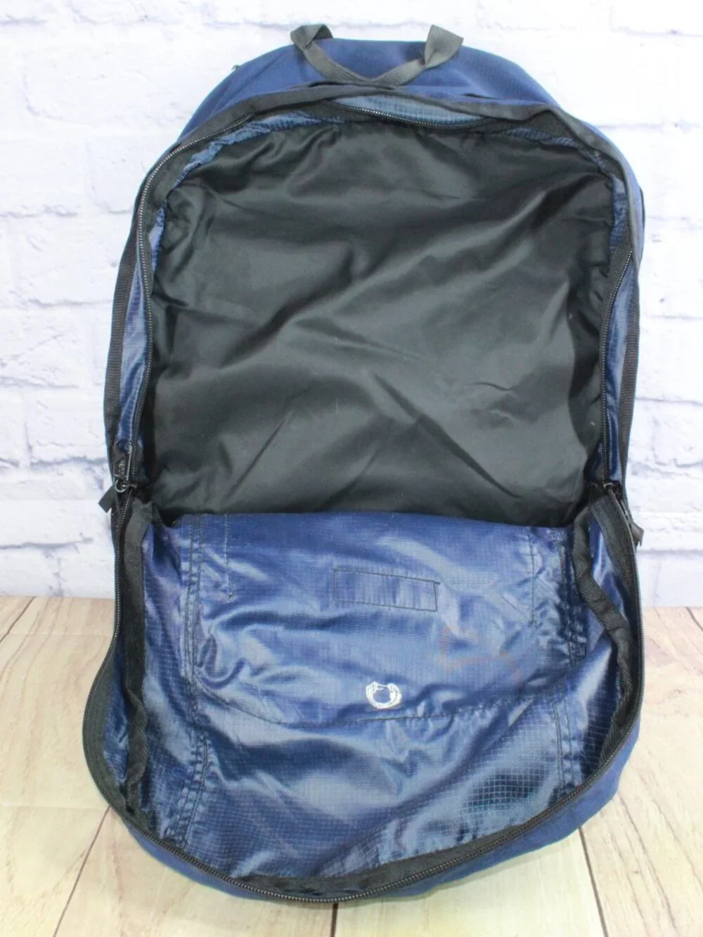 LL Bean Unisex Adult Navy A Super Deluxe Book Pack 41L School Travel Backpack
