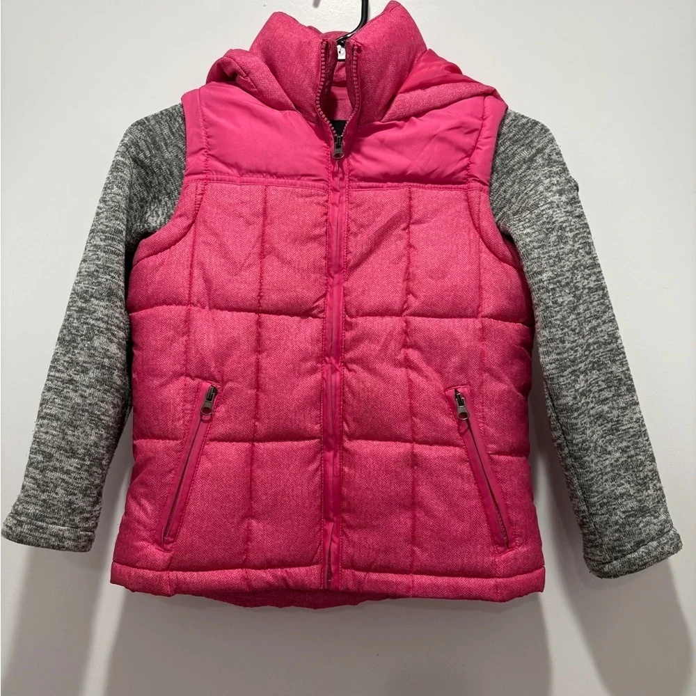Pink hooded jacket