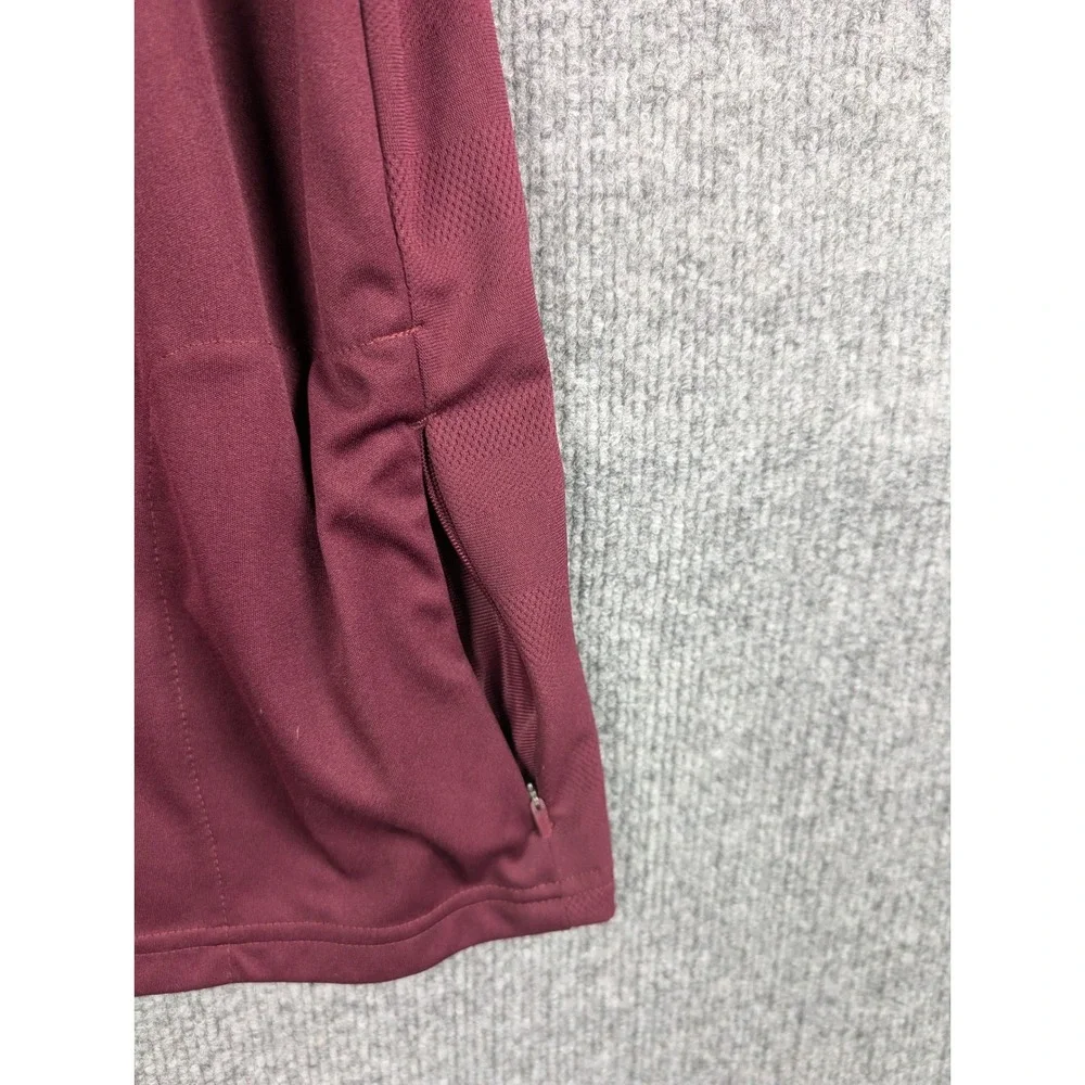 Adidas Climacool Mens Small Quarter Zip Training Shirt Maroon Soccer