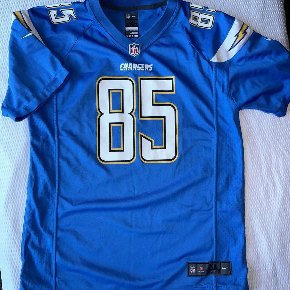 Nike On-field Los Angeles Chargers Antonio Gates Powder Blue Jersey XL 18/20 Yth