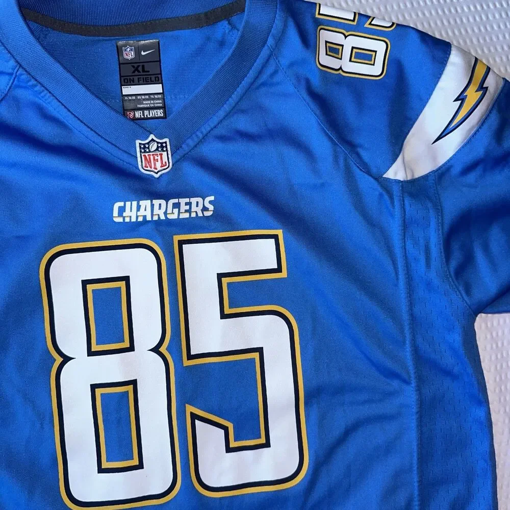 Nike On-field Los Angeles Chargers Antonio Gates Powder Blue Jersey XL 18/20 Yth