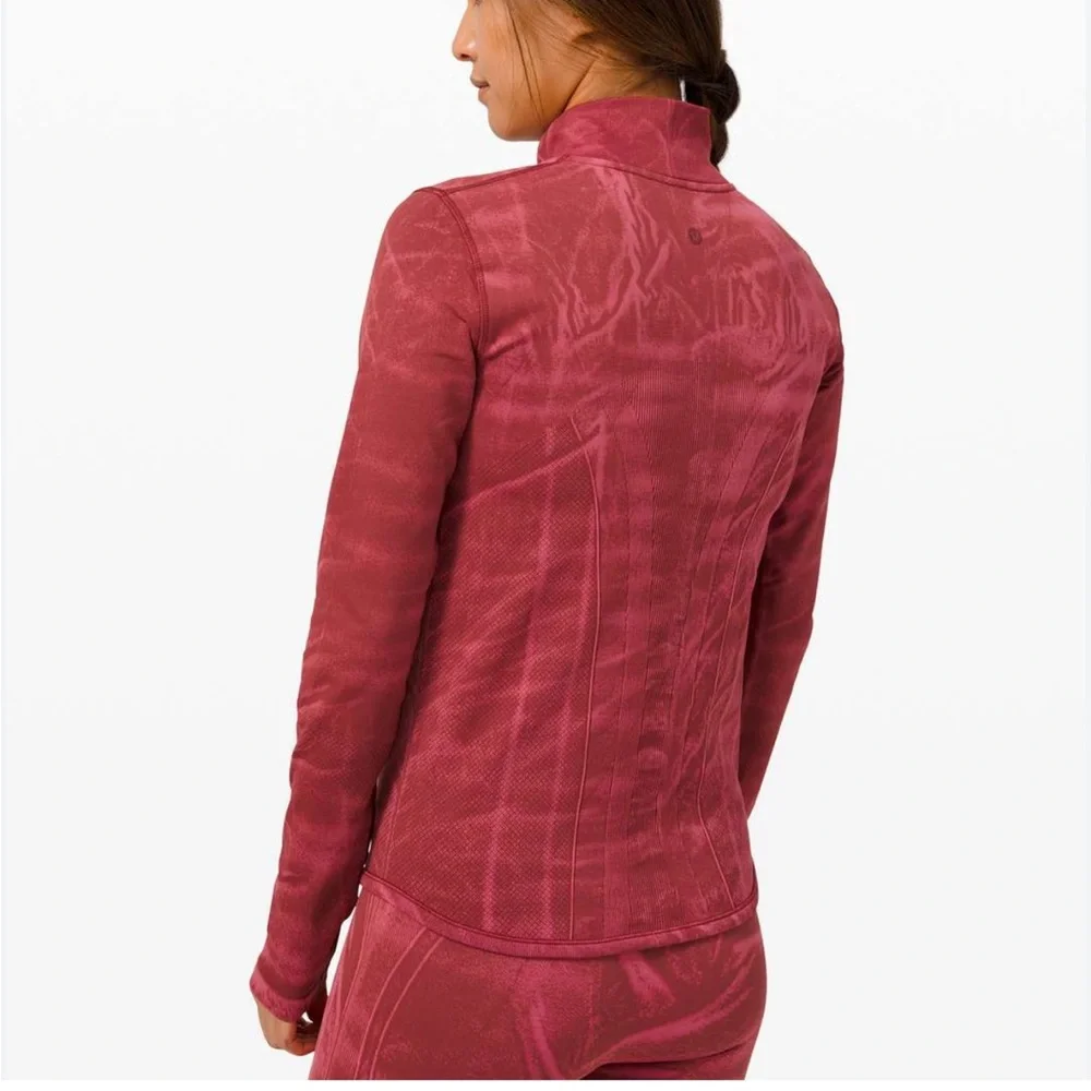 Lululemon‎ Womens Sz 4 Ebb to Street Define Jacket Chianti Red Outdoor Gym Comfy