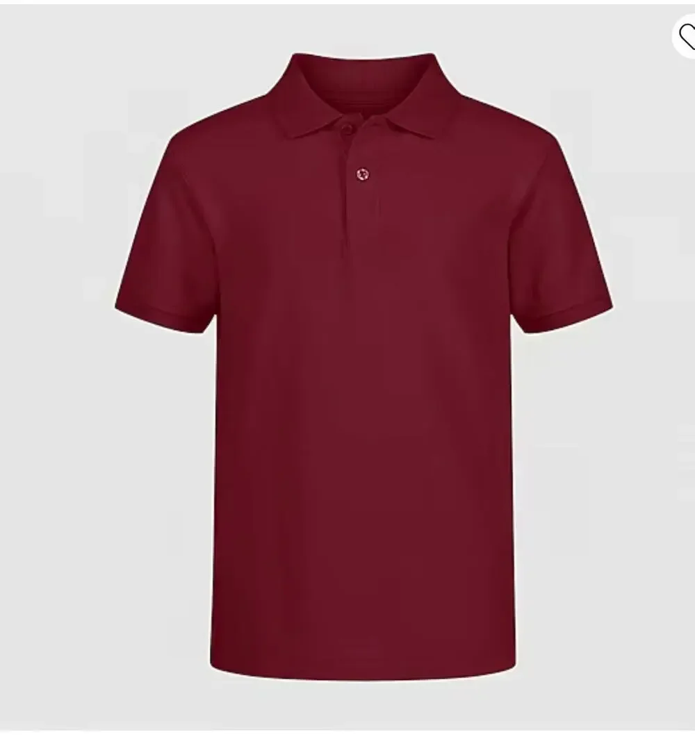 NEW! Izod L 10/12 Short Sleeve Stretch Pique Uniform Polo Shirt Burgundy