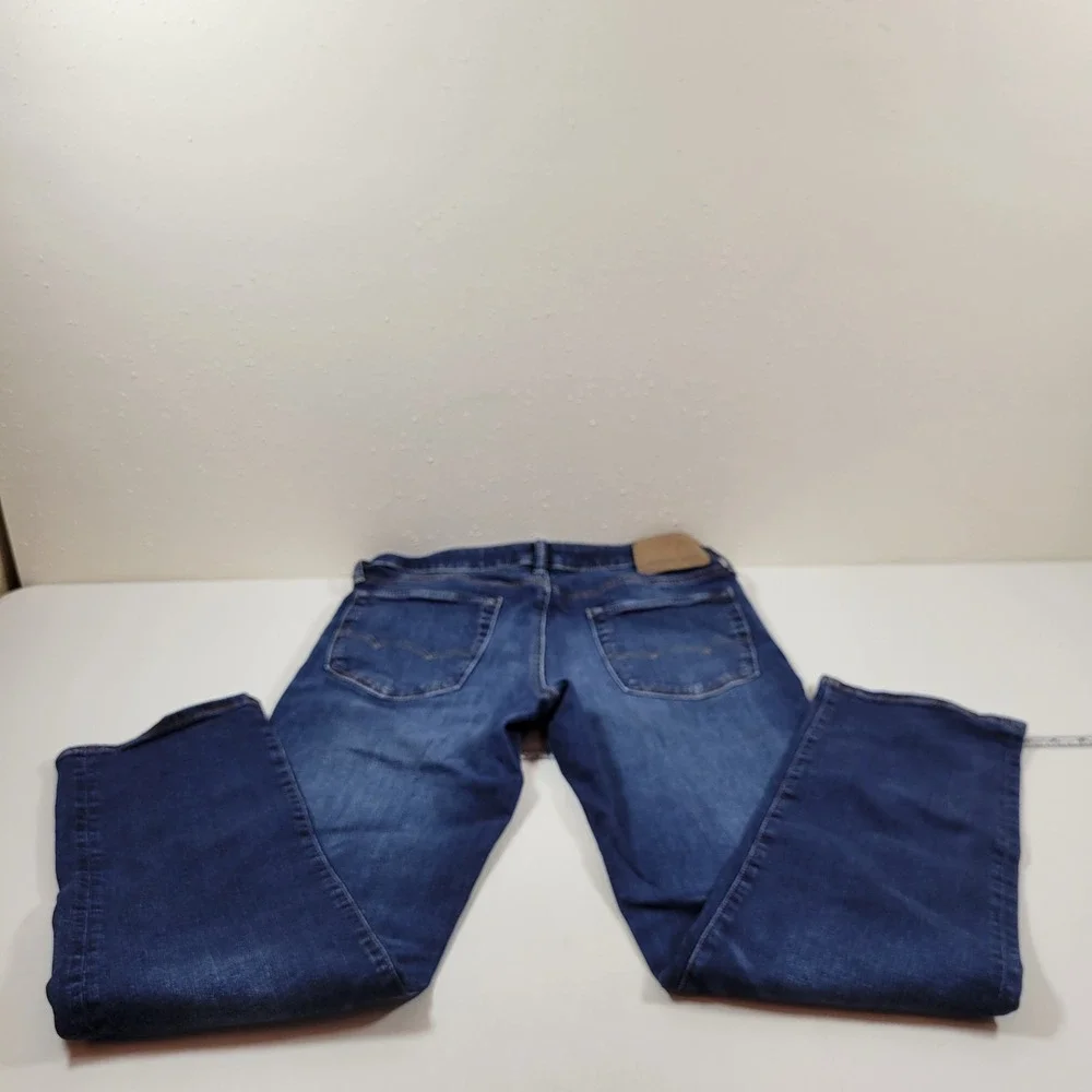 American Eagle Original Straight Jeans‎ Mens 32x32 Blue Excellent Airflex+ 0920