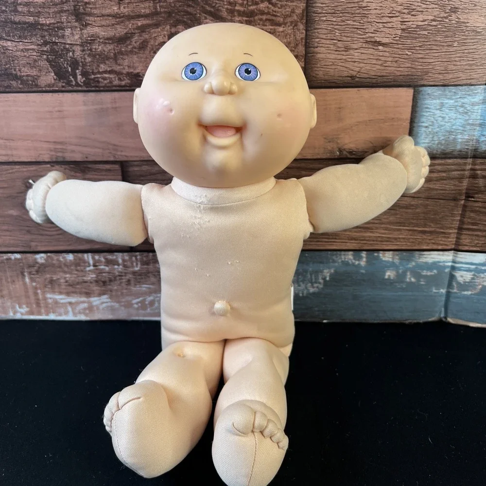 Vintage 1991 Cabbage Patch Kids Doll Bald Blue Eyes Hasbro Xavier Roberts