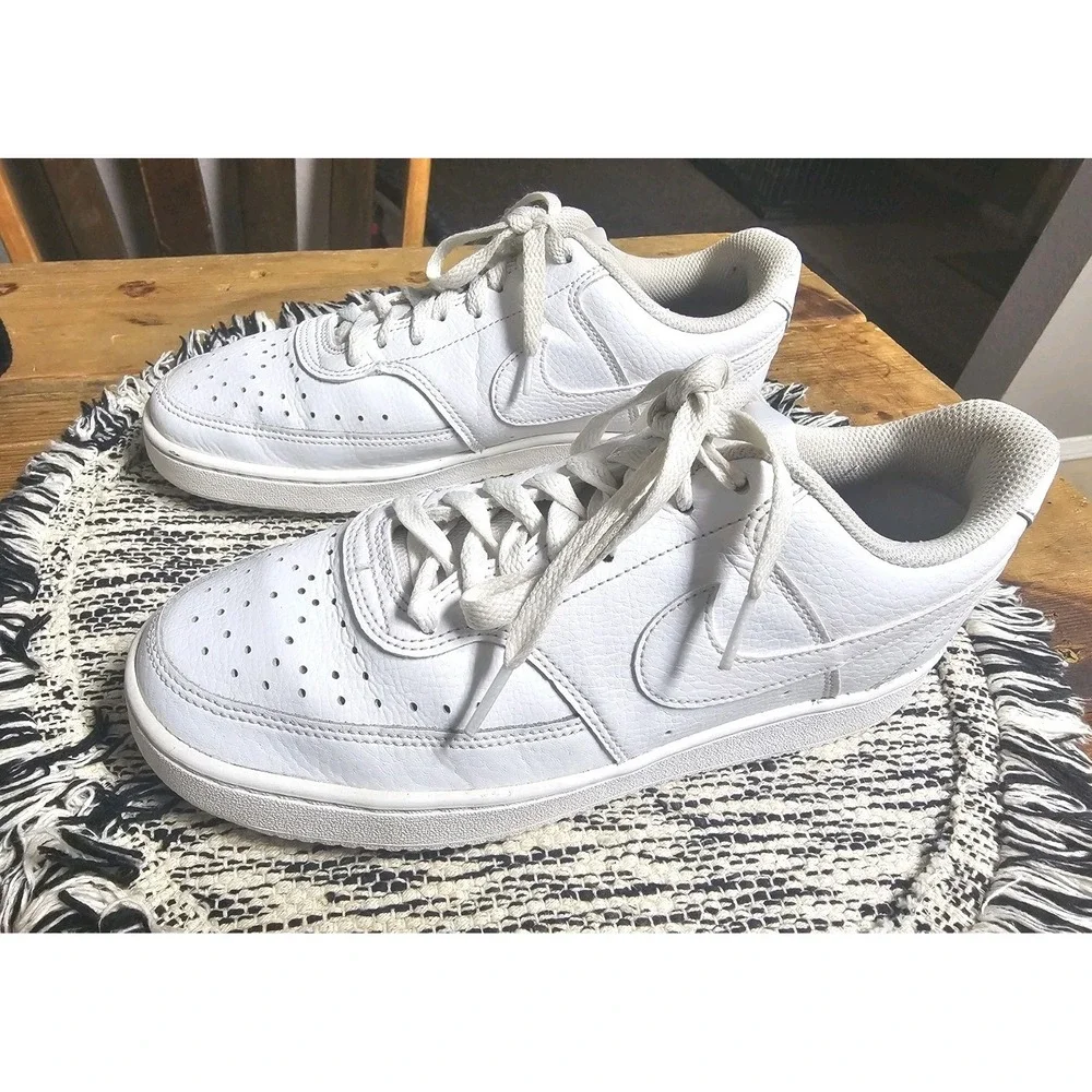 Nike‎ Court Vision Low Triple White CD5434-100 Women's Sizes 8.5