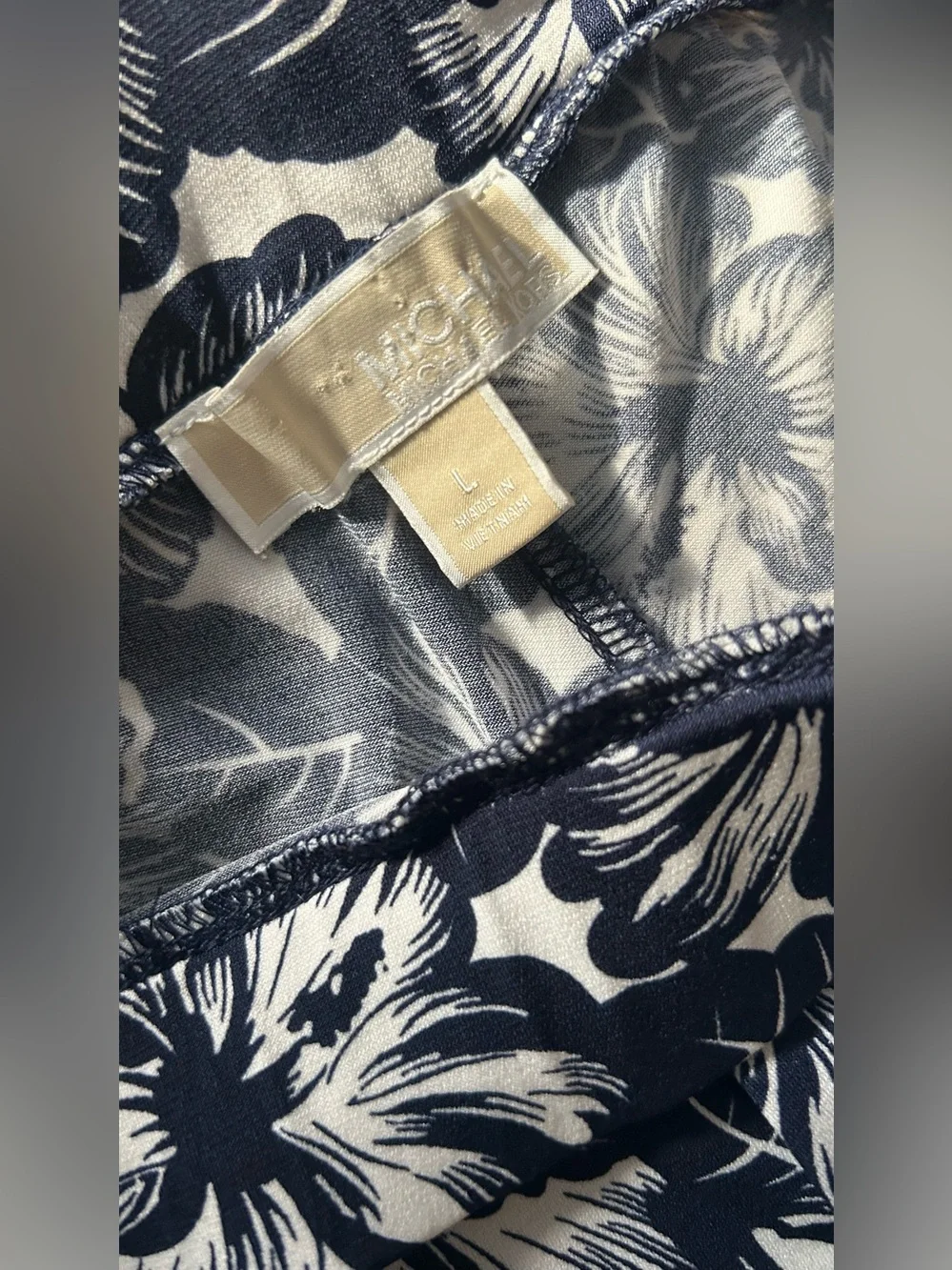 Michael Kors Blue & White Floral Pants