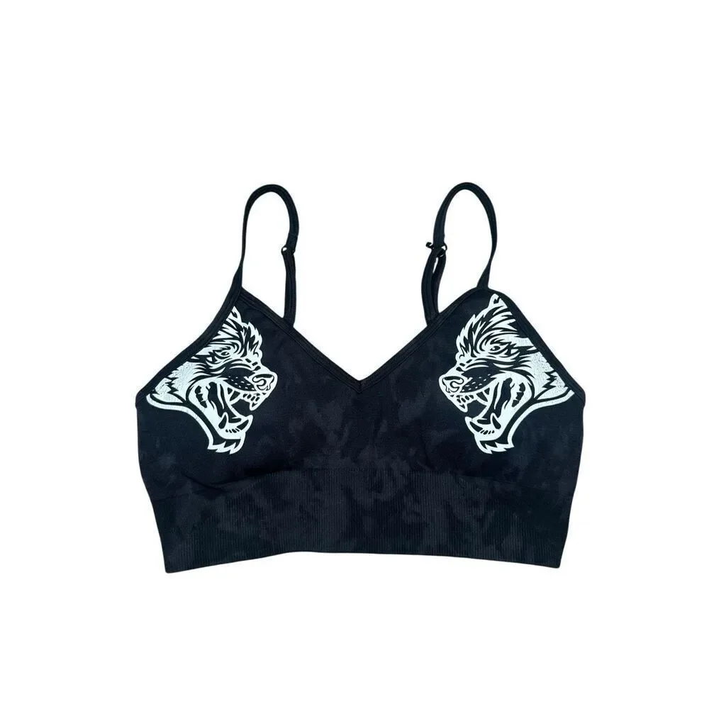 Darc Sport SHE Dual Wolf Chopper Everson Seamless Sports Bra S Black Cloud