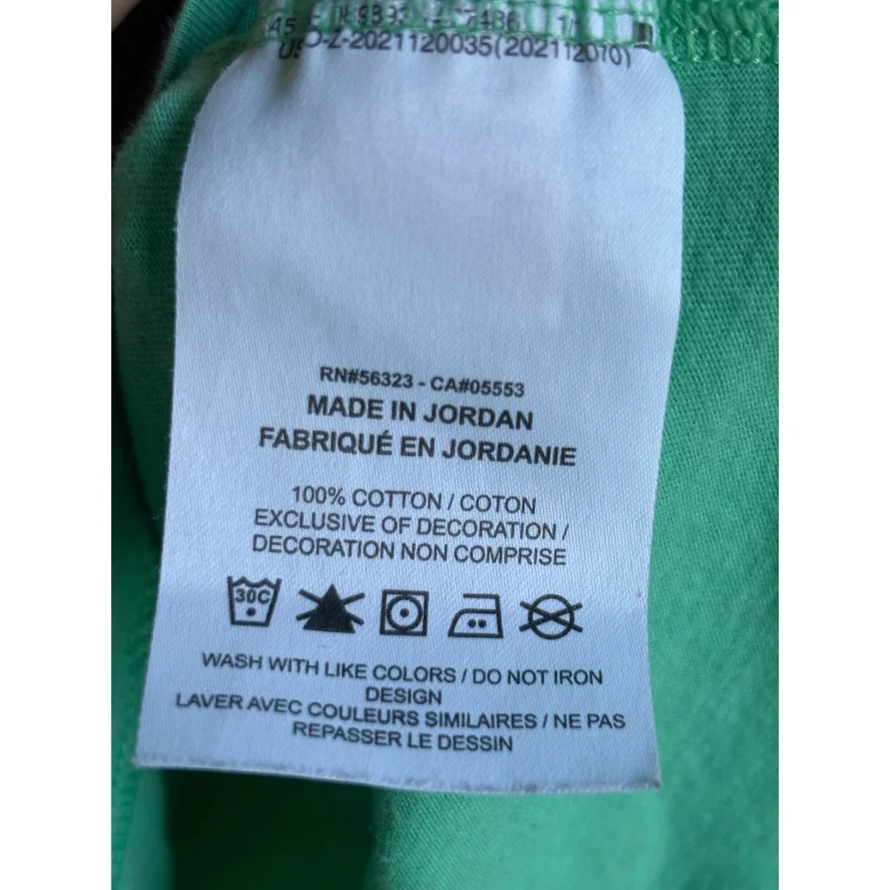 Nike Mens Green Short Sleeve Embroidered Futura Logo Cotton T-Shirt Size‎ M