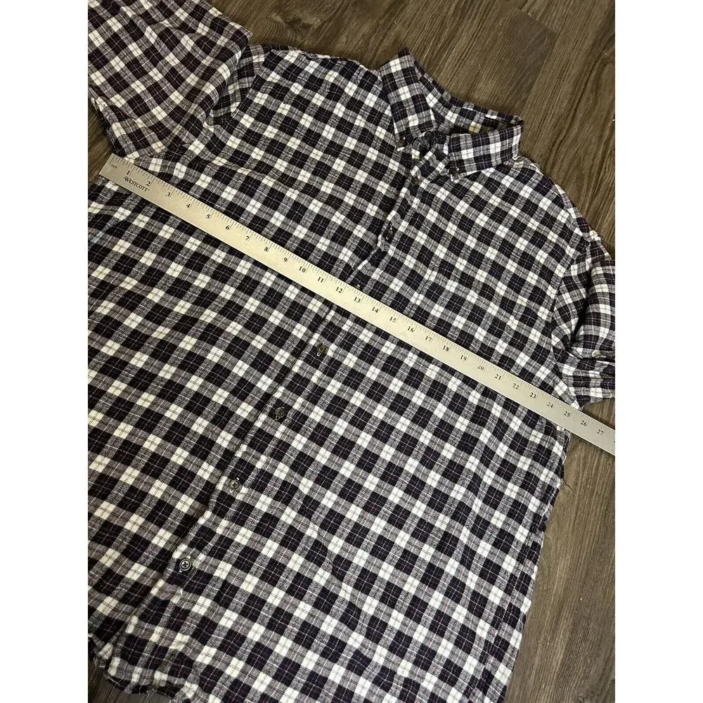 Saddlebred Mens Multicolor Plaid Classic Fit Collared Button Down Shirt Sz 2XLT‎