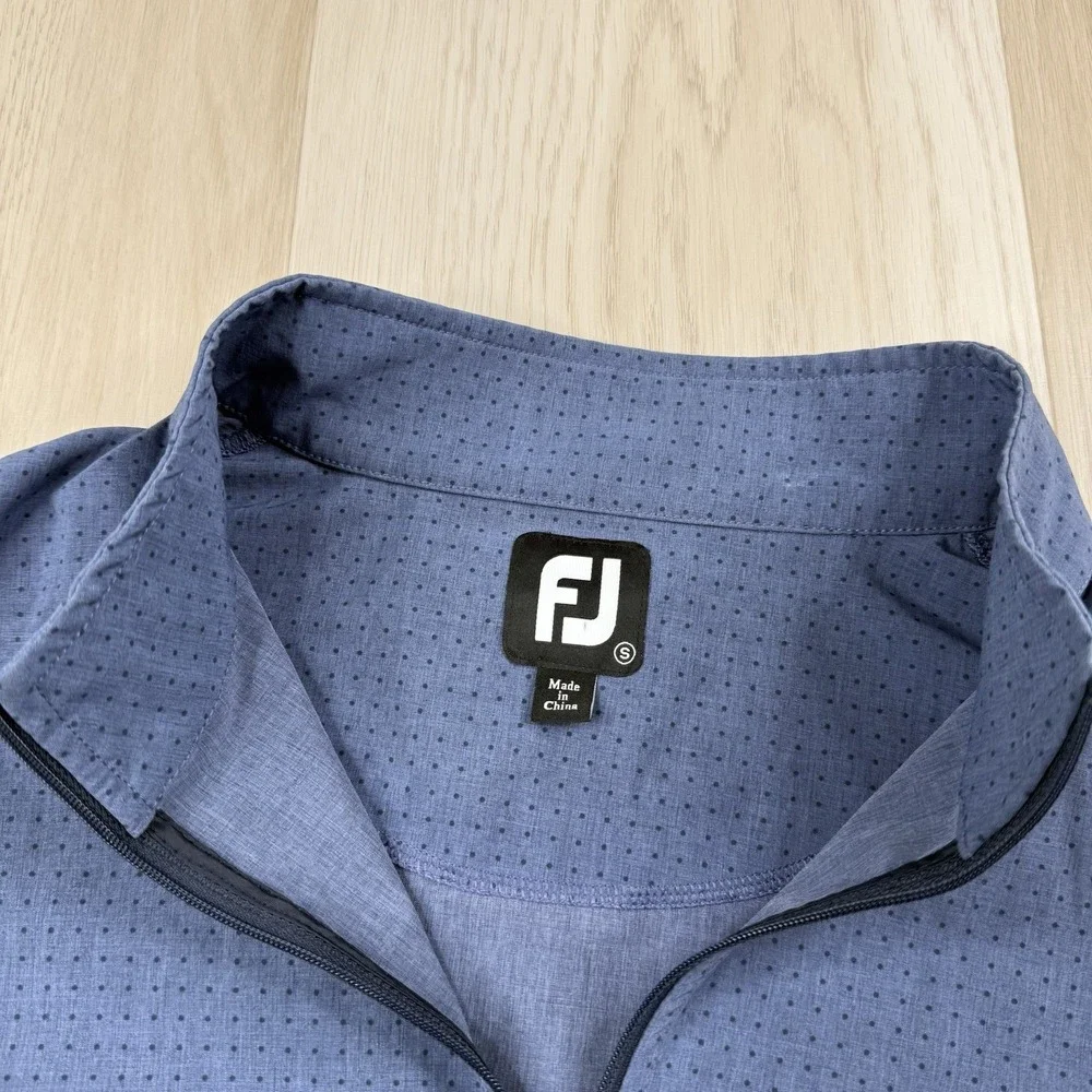 FootJoy Titleist 1/4 Zip Pullover Blue Performance Golf Long Sleeve Men's Small