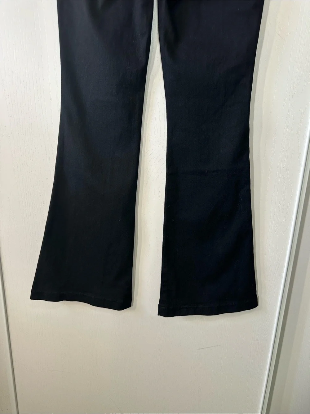 SPANX Women’s Clean Black Pull-On Flare Shapewear Jeans- Medium Petite