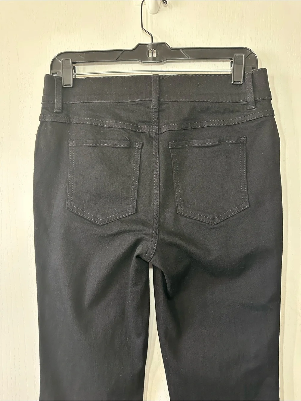 SPANX Women’s Clean Black Pull-On Flare Shapewear Jeans- Medium Petite