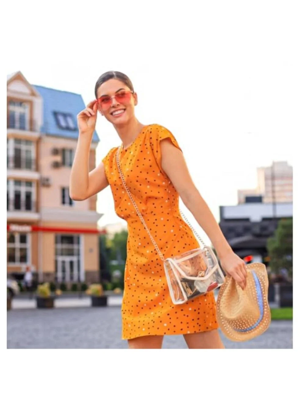 Clear Purse for Women Stadium Approved Transparent Crossbody Bag