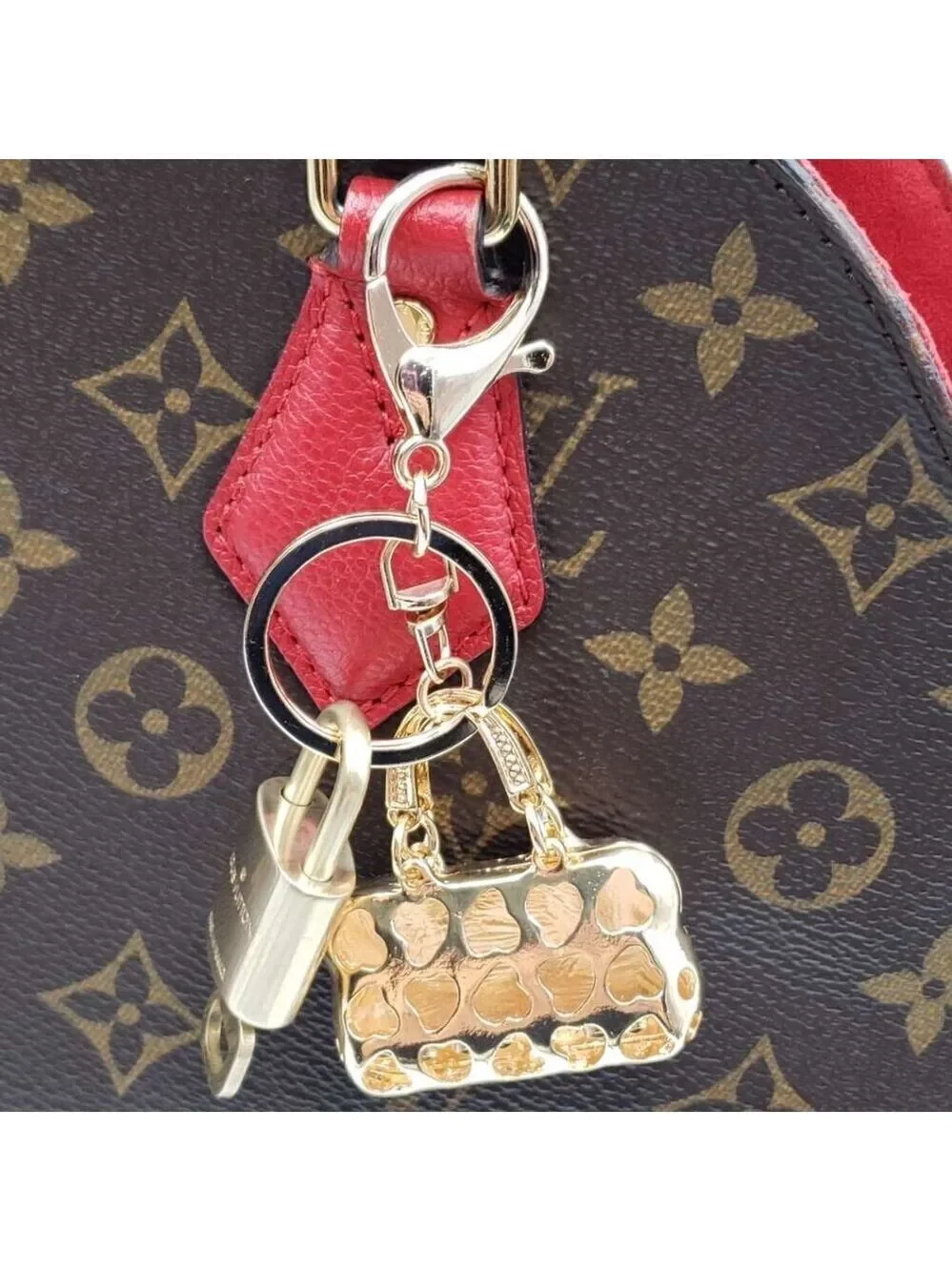 Louis Vuitton Gold Lock 🔒 Authentic LV Key + Unbranded Bag Charm