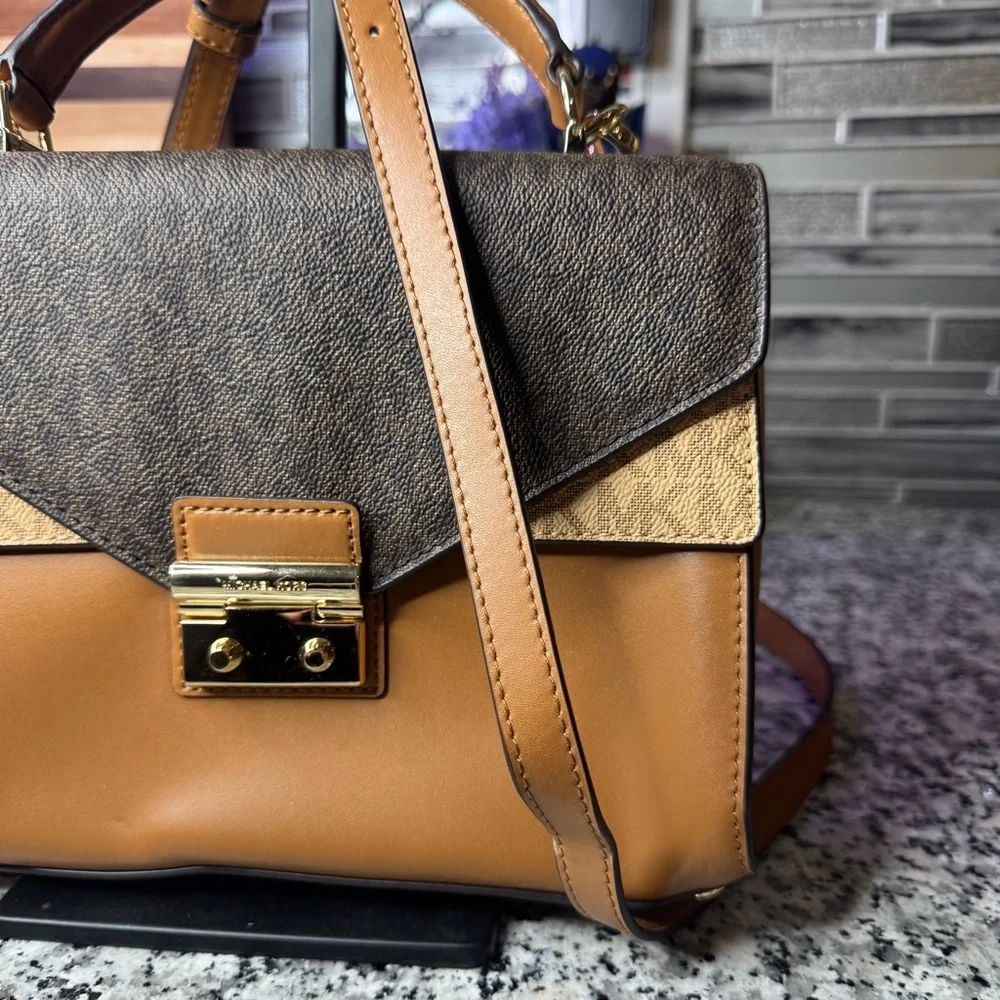 Michael Kors | Sloan Medium Top Handle Satchel Bag With A Crossbody Strap