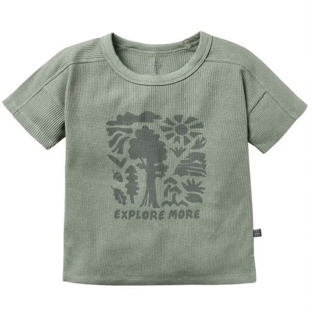 Modern Moments by Gerber Toddler Boy Organic Tee 12 Months New with Tags Green