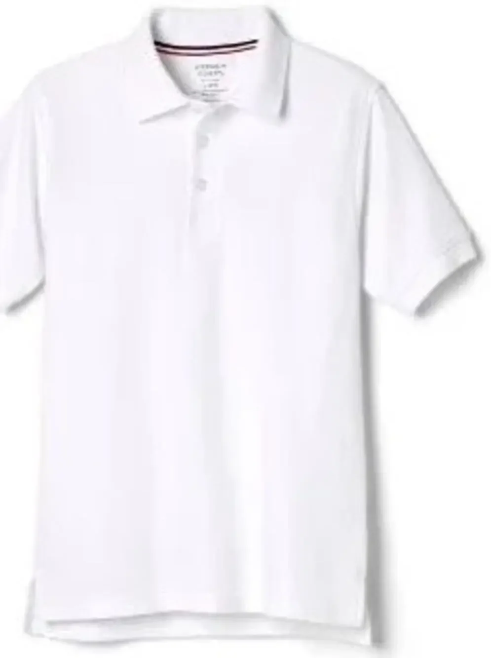 NEW! French Toast Short Sleeve Pique Polo Shirt White Size XXL 18/20