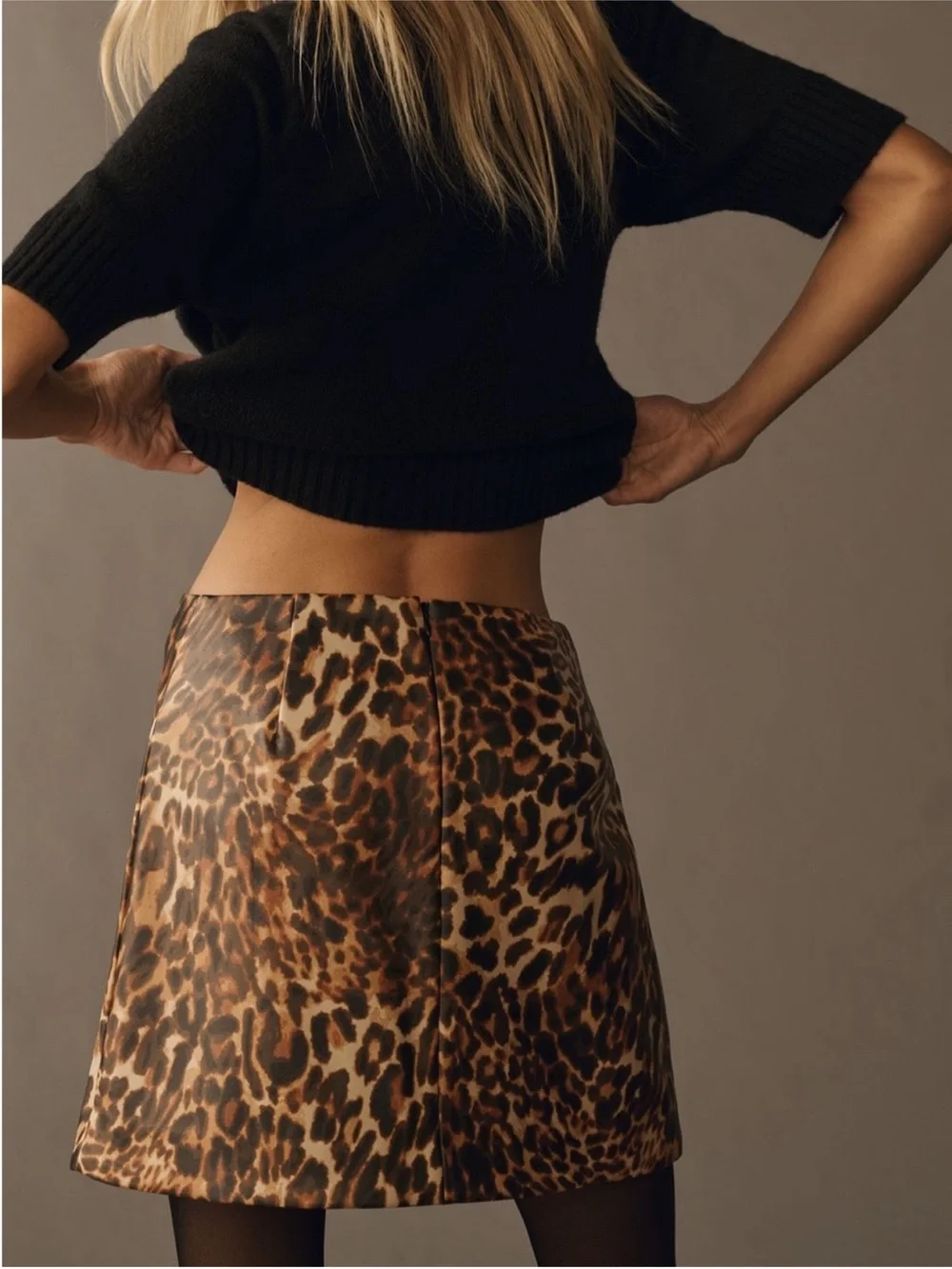 Anthropologie faux leather
