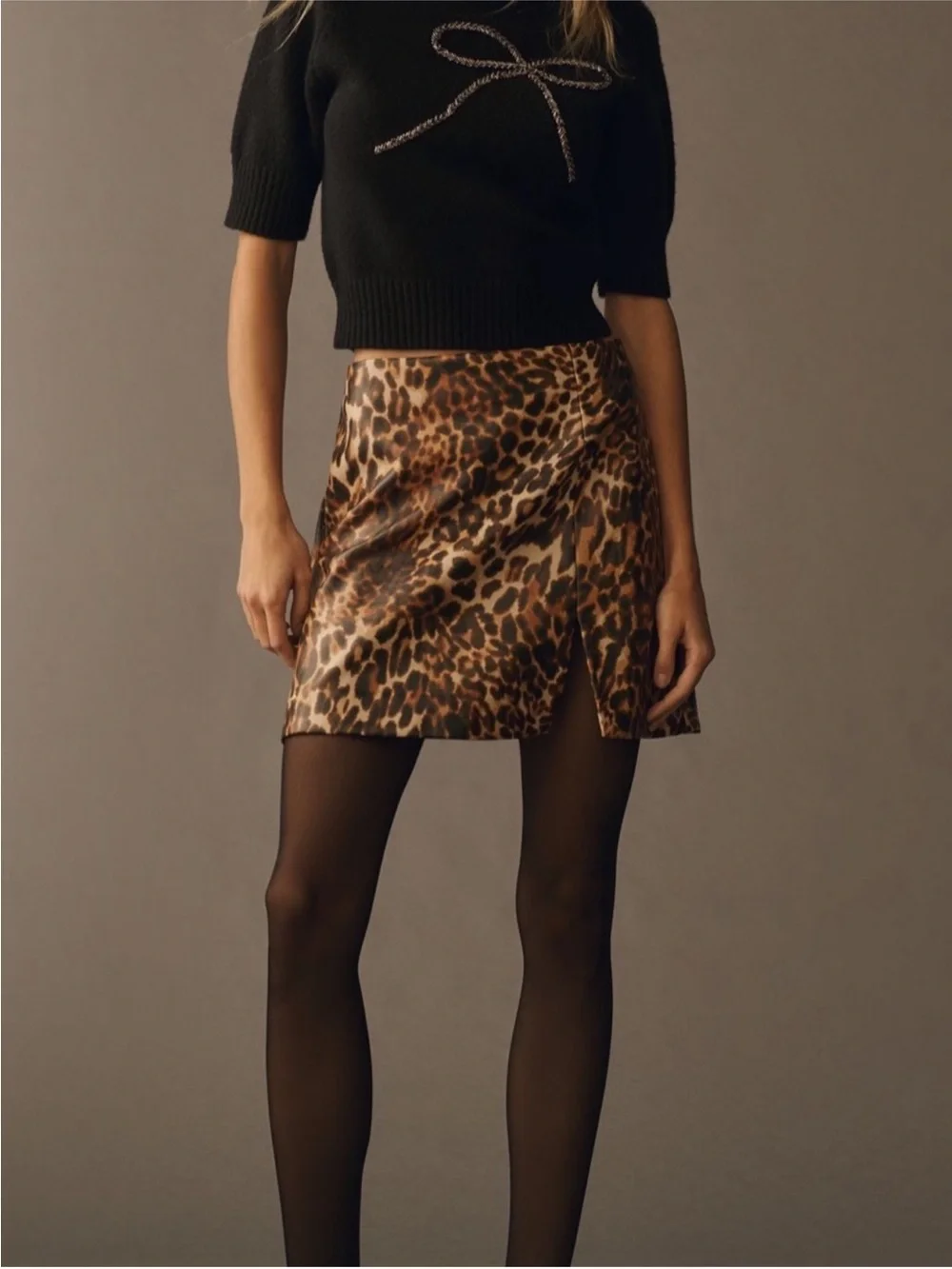 Anthropologie faux leather