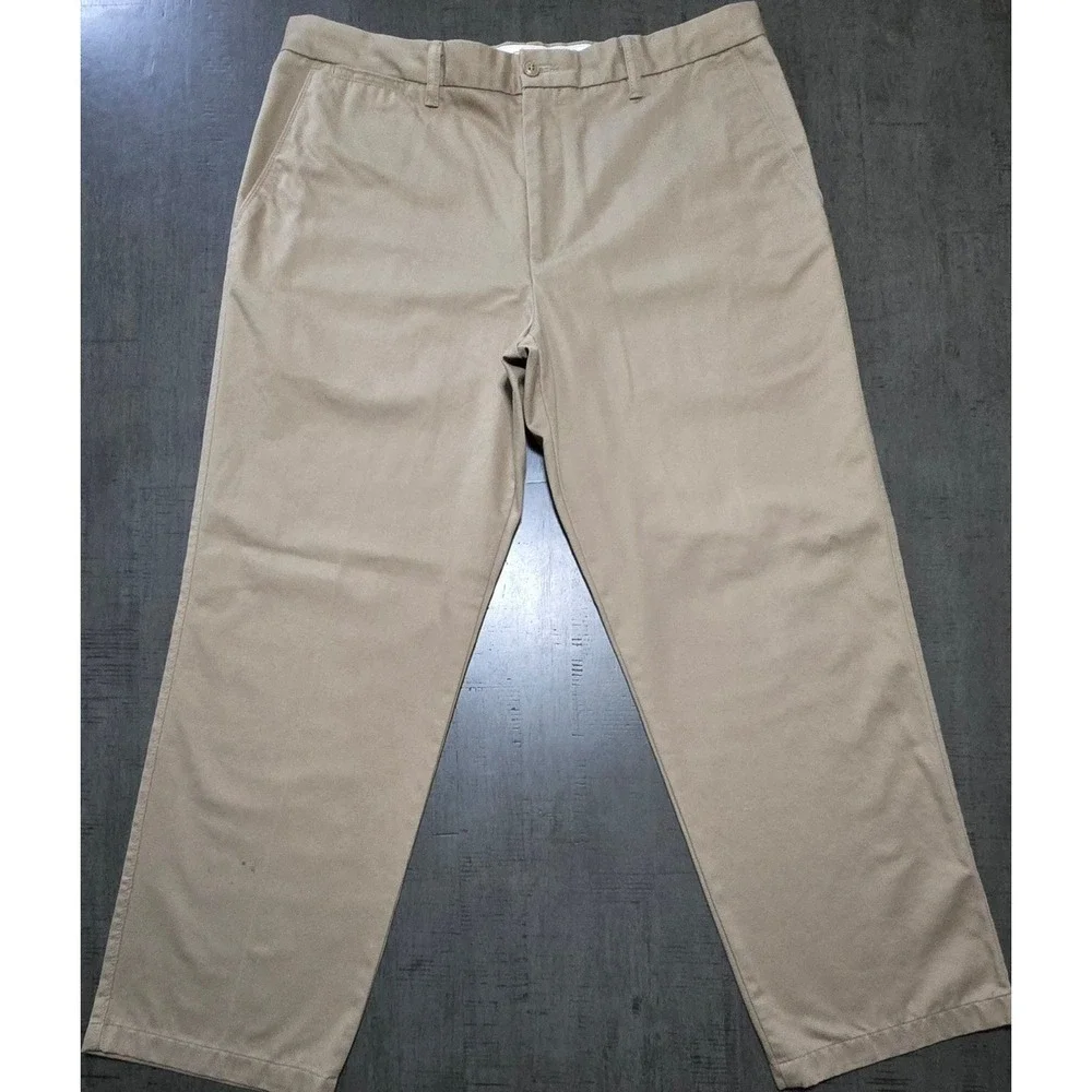 Dockers D3 Classic Mens 38x30 Flat Front‎ Khaki Dress Pants Trousers Tan