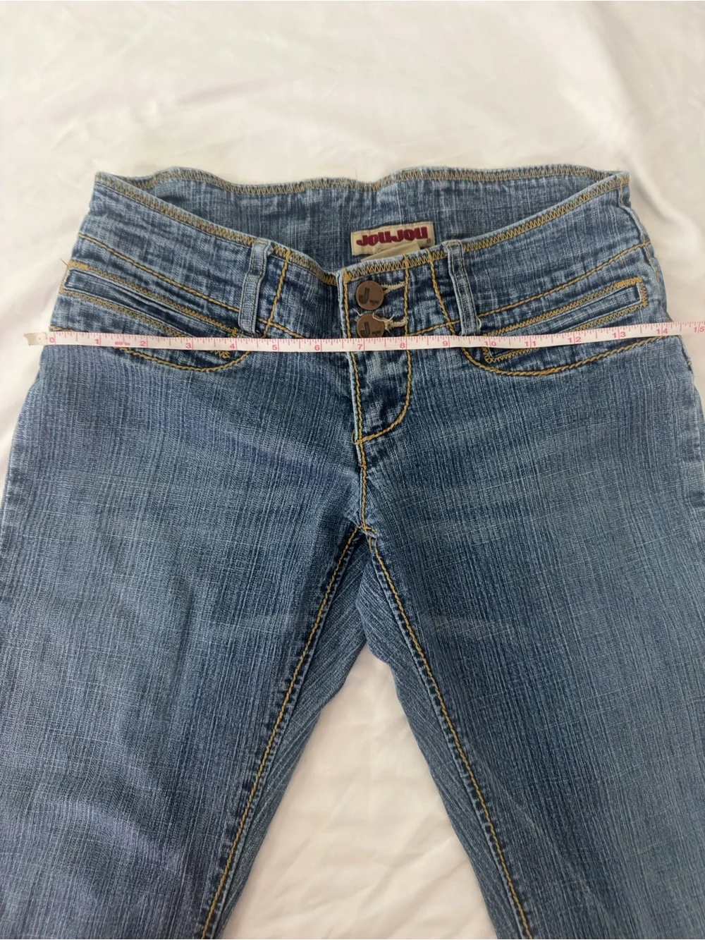 low waisted flare jeans