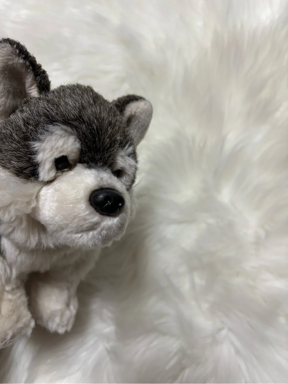 DEMDAACO‎ Nat & Jules Animalcraft Wolf Small Gray White Washable Plush 2010