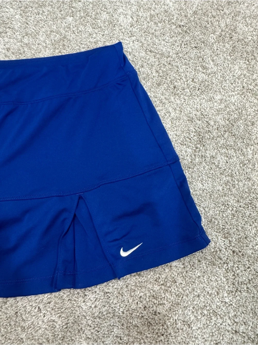 Nike Women’s Cobalt Royal Blue Dri-fit Athletic Pleated Tennis Skort