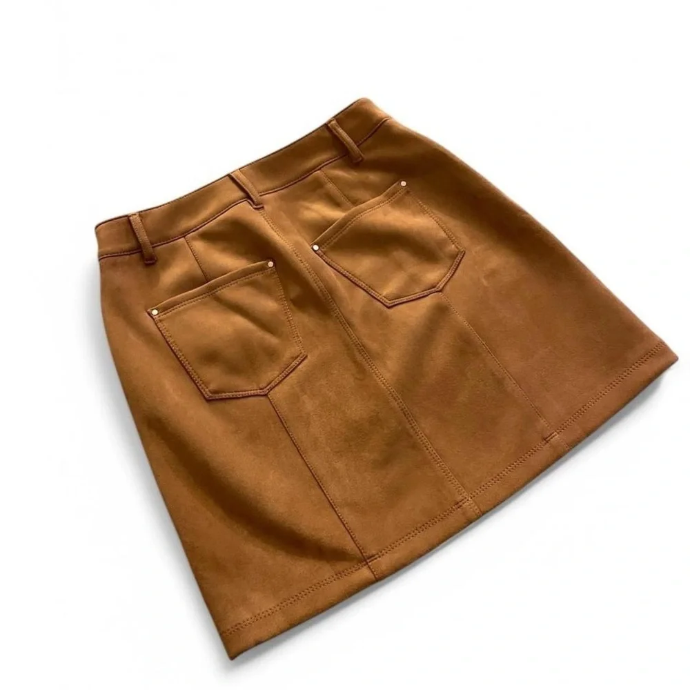 White House Black Market Brown Pencil Mini Skirt Casual