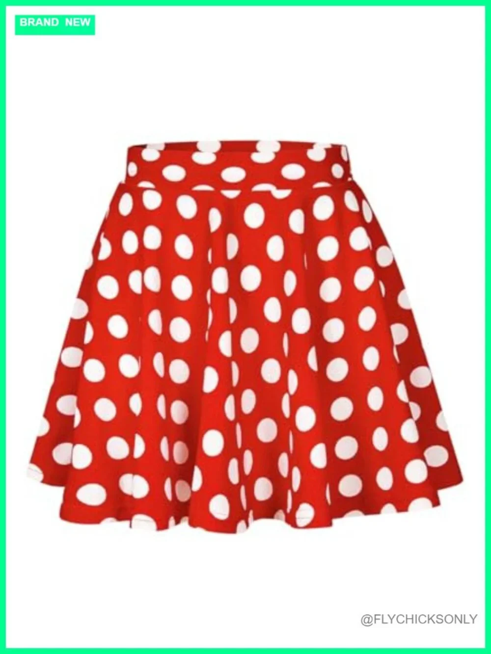 Women's Plus Size Pleated Skater Skirt High Waist A-Line