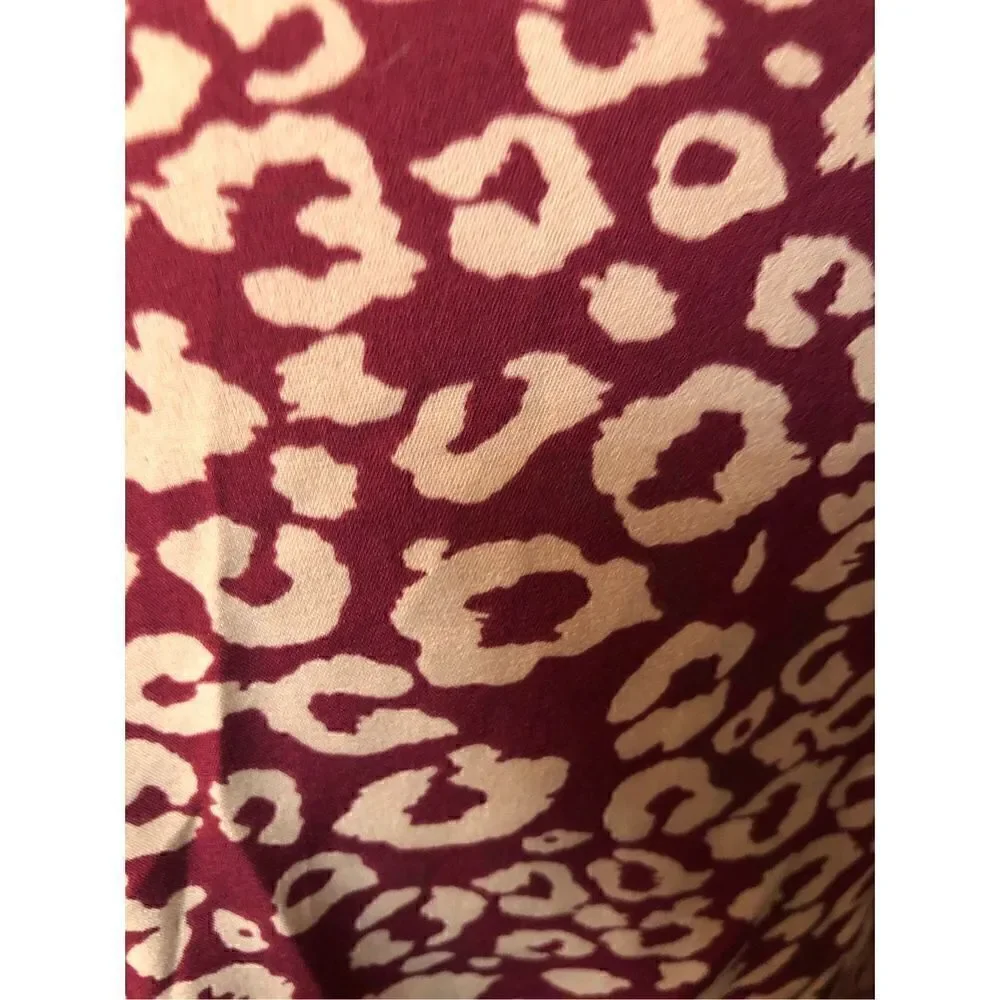 SHEIN Vacay animal print cheetah  Print Split Thigh Skirt