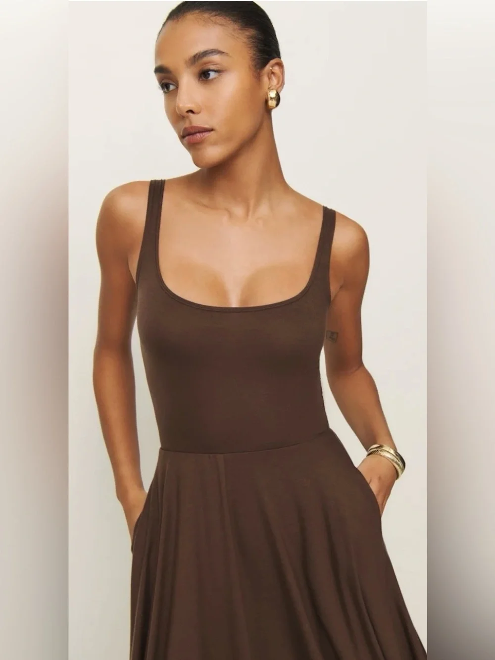 Reformation Rou Jersey Midi Dress Size XS NWT