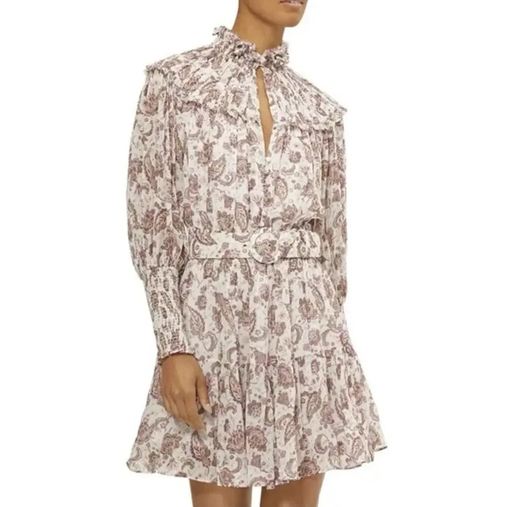 Nicholas Abbey Mock Neck Mini Dress Sz 6 NWT