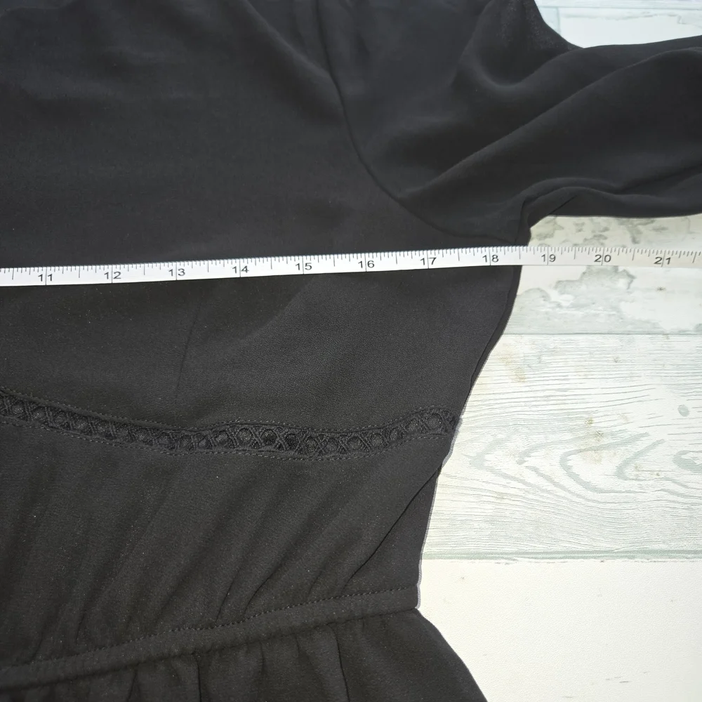 Xtraordinary black chiffon