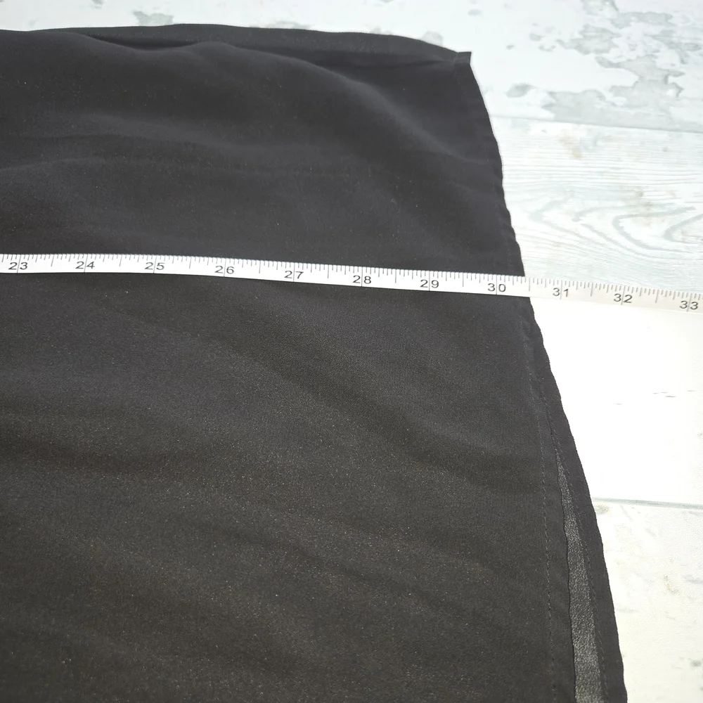 Xtraordinary black chiffon