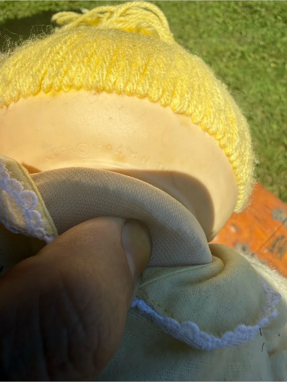 Cabbage Patch Kids soft yellow