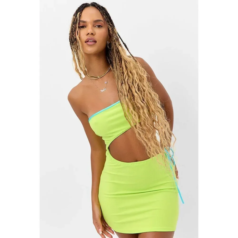 ✨Frankie’s Bikinis Renee Terry Strapless Tube Sz Small Dress✨