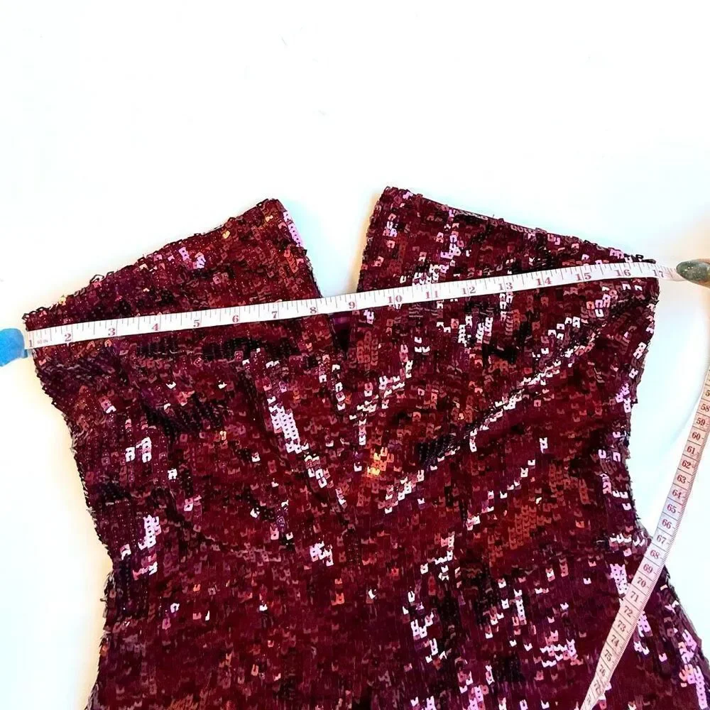 NWT Ramy Brook “Skyla” mini sequin dress in plumberry Size 6