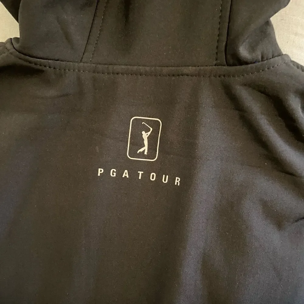 PGA Tour hooded black and blue jacket size S