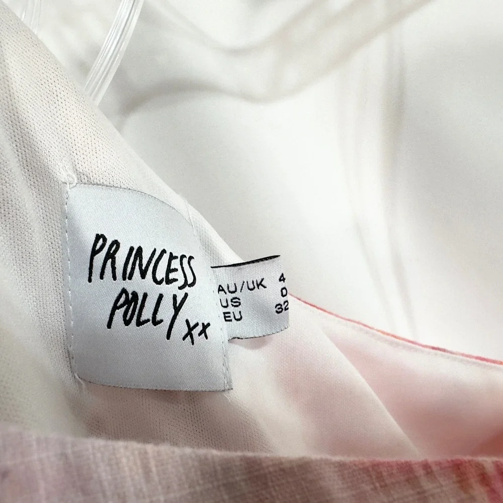 Princess Polly Size 0 Jumpsuit Handmade Tie Dye One Shoulder Wide Leg 988‎