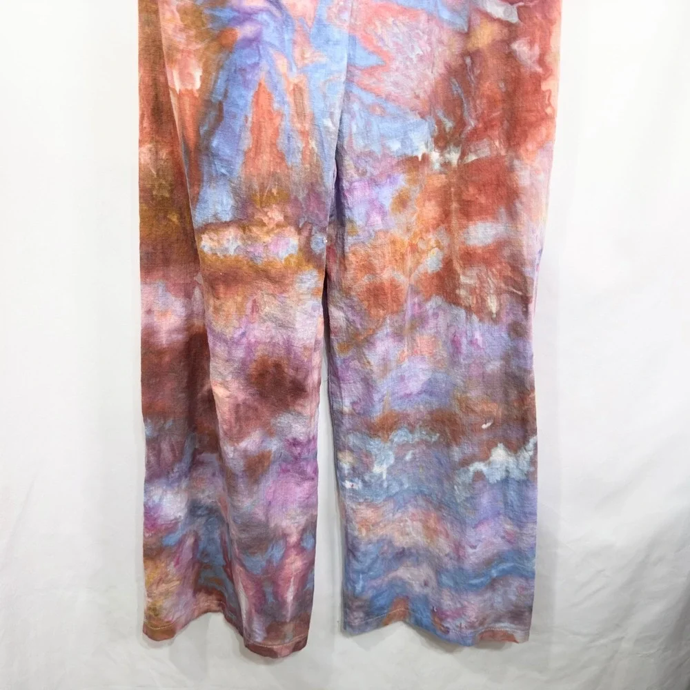 Princess Polly Size 0 Jumpsuit Handmade Tie Dye One Shoulder Wide Leg 988‎