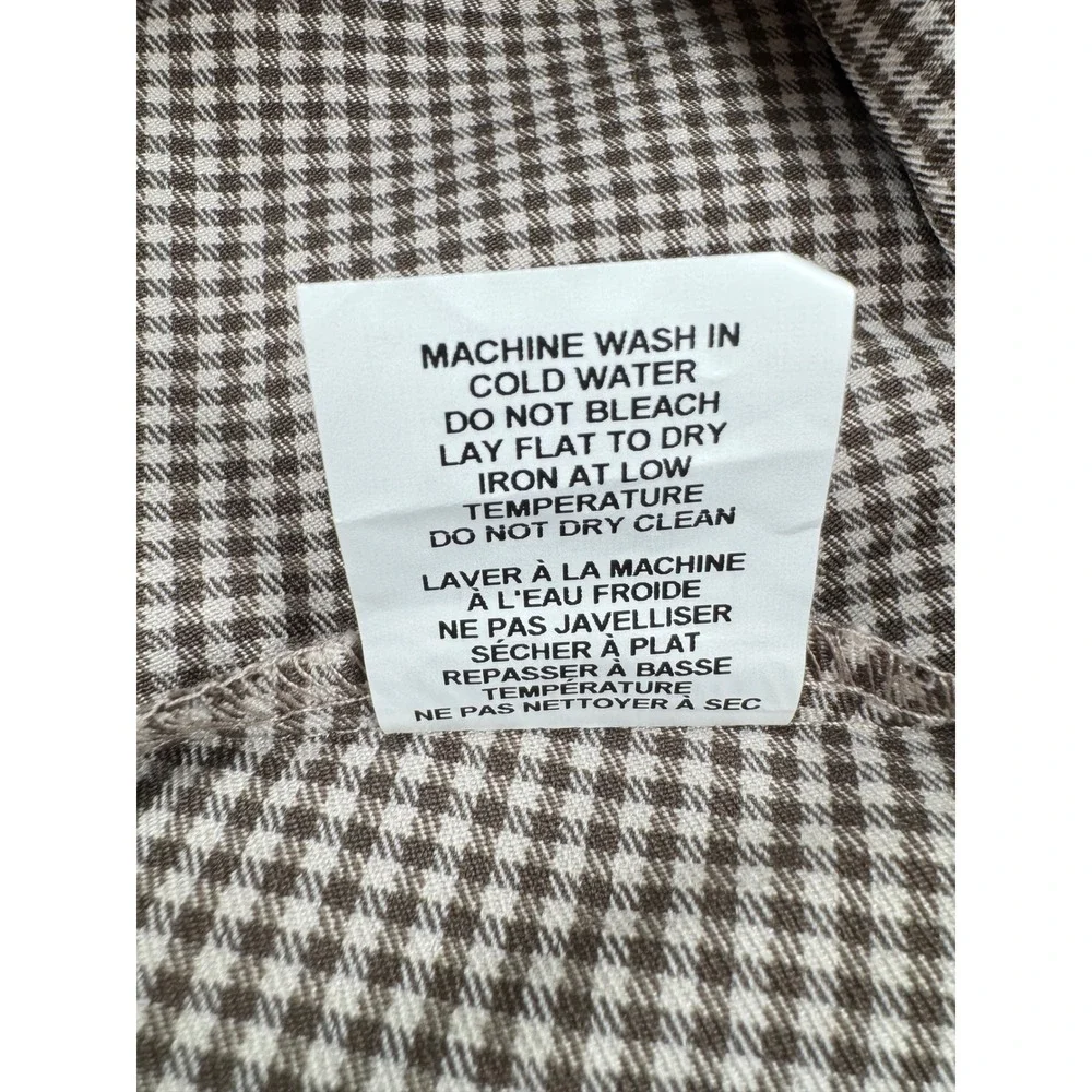 Margaret M Beatrice Faux Wrap Mini‎ Skirt Brown Large Stitch Fix