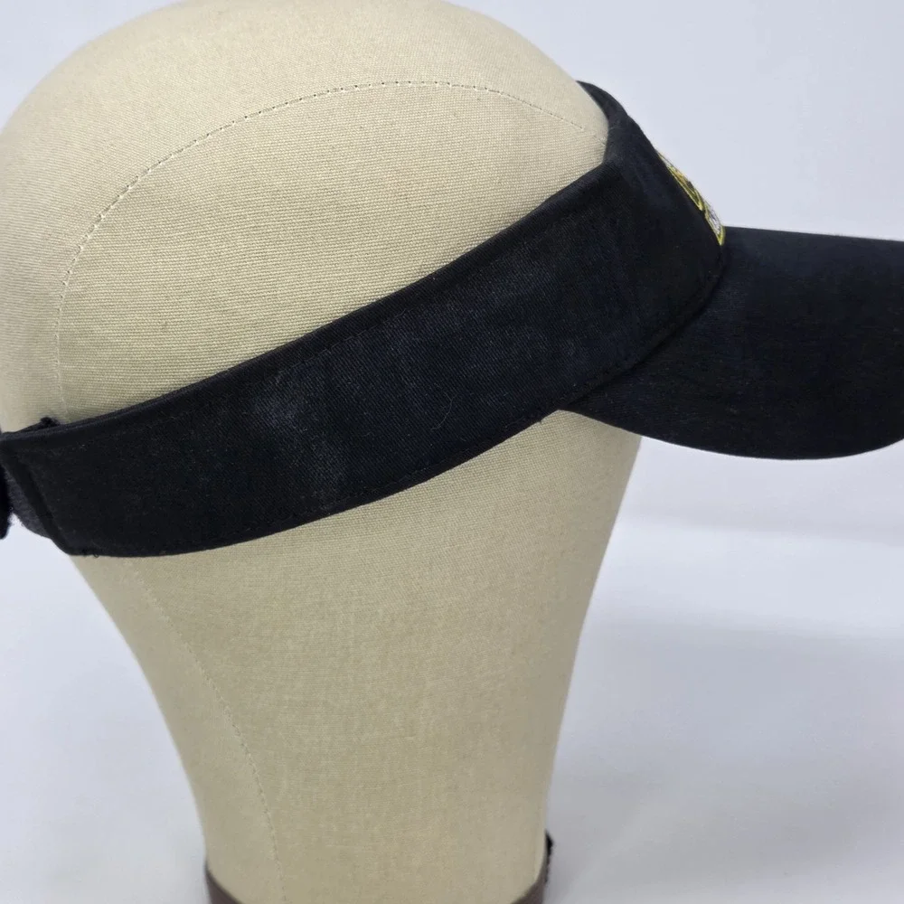U.S  ARMY Reserve SUN VISOR CAP BLACK‎ HAT WITH EMBROIDERED YELLOW ARMY