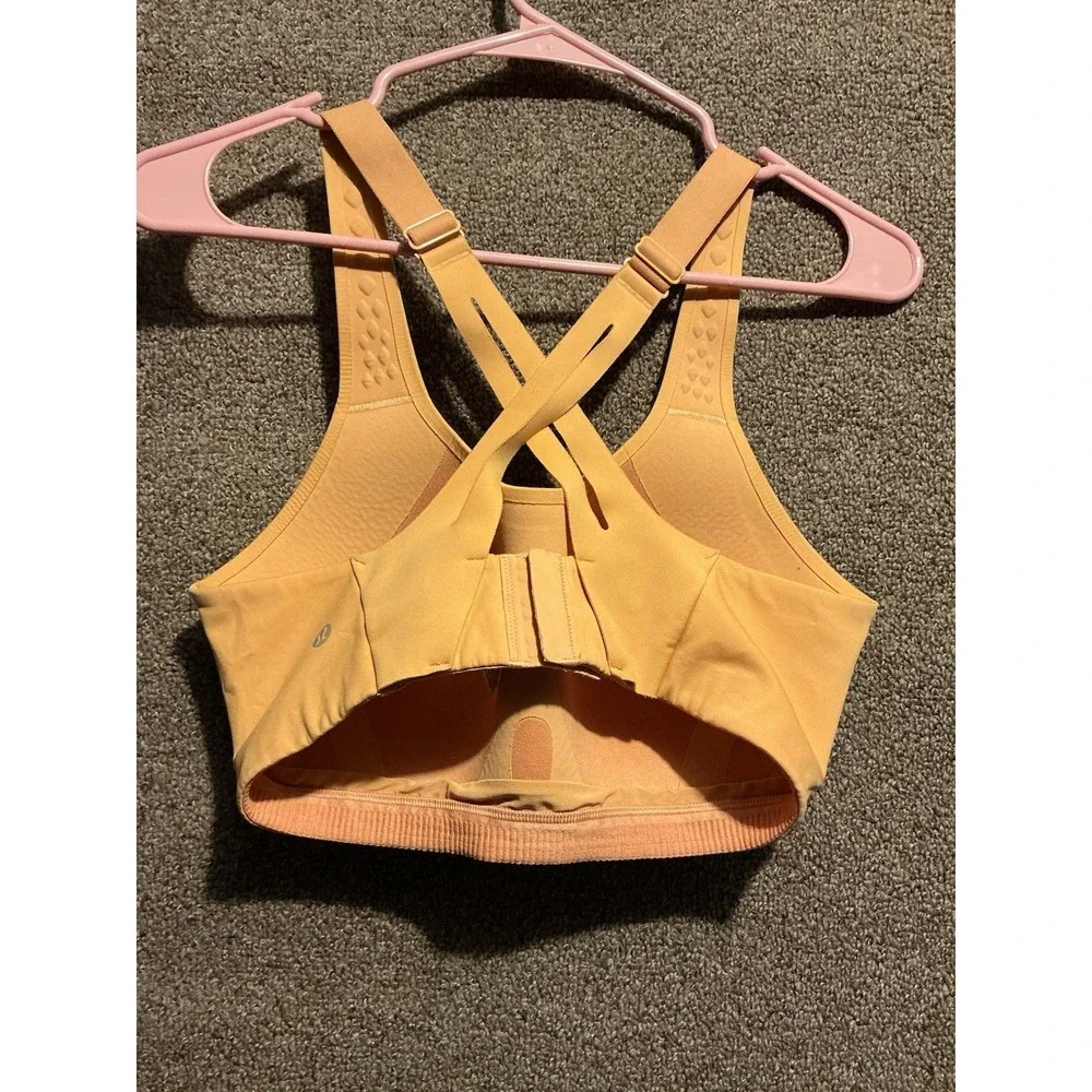 Lululemon Air Support Sport Bra 34DD‎ Yellow Ochre