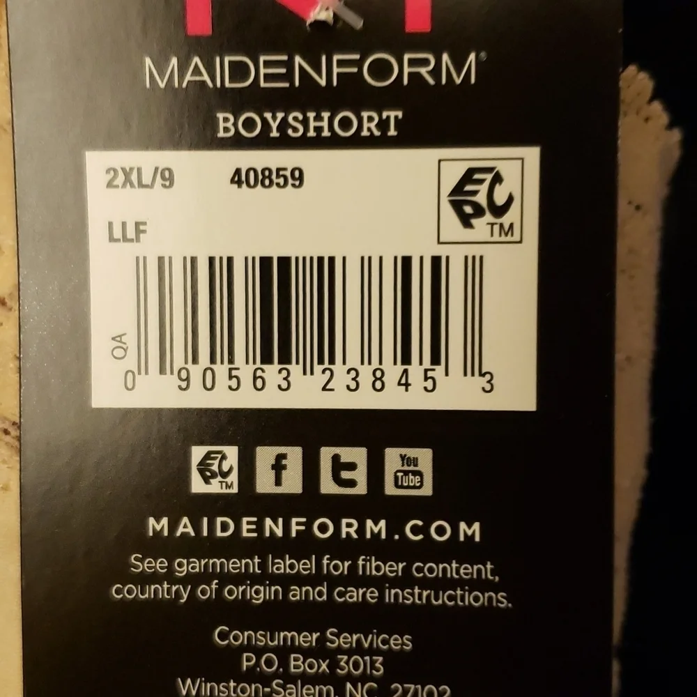 Maidenform cotton no 100%