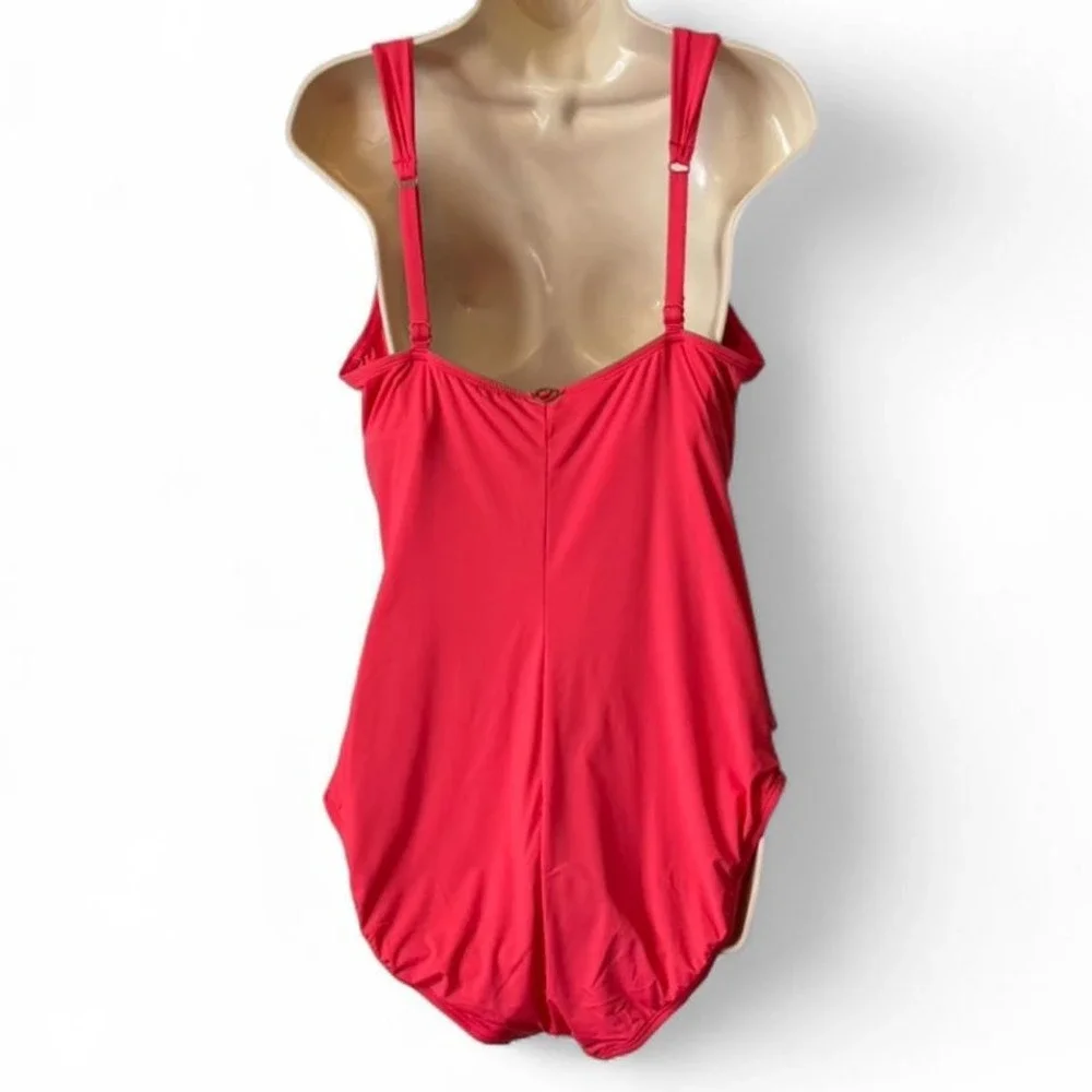 Jantzen Red‎ Tummy Control One Piece Swimsuit, Women's Size 18