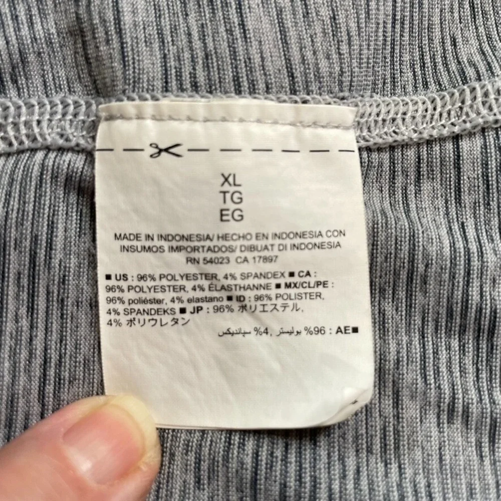 Old Navy Active Zip Up Long Sleeve Go-Dry Fitted Gray Activewear Jacket Sz‎ XL