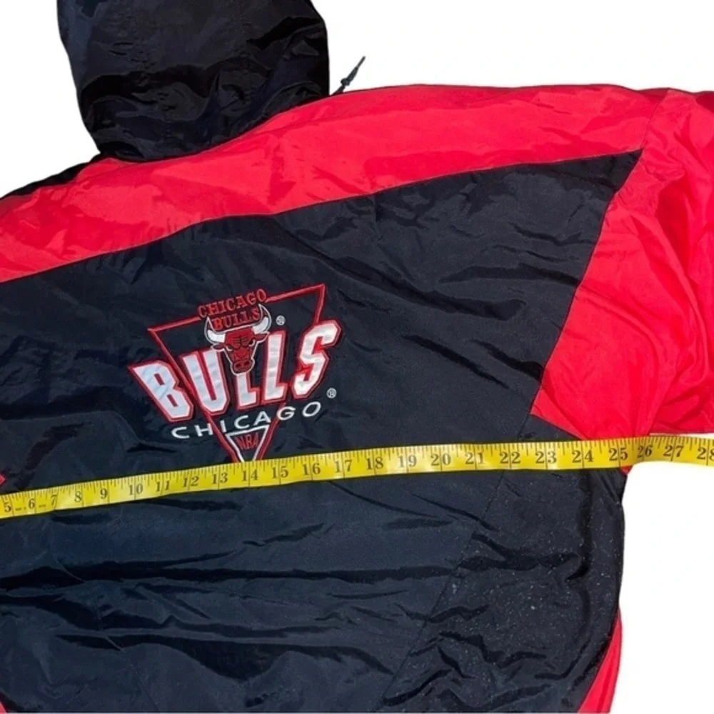 VTG 90s CHICAGO BULLS PUFFER JACKET LOGO‎ 7 YOUTH L 16-18